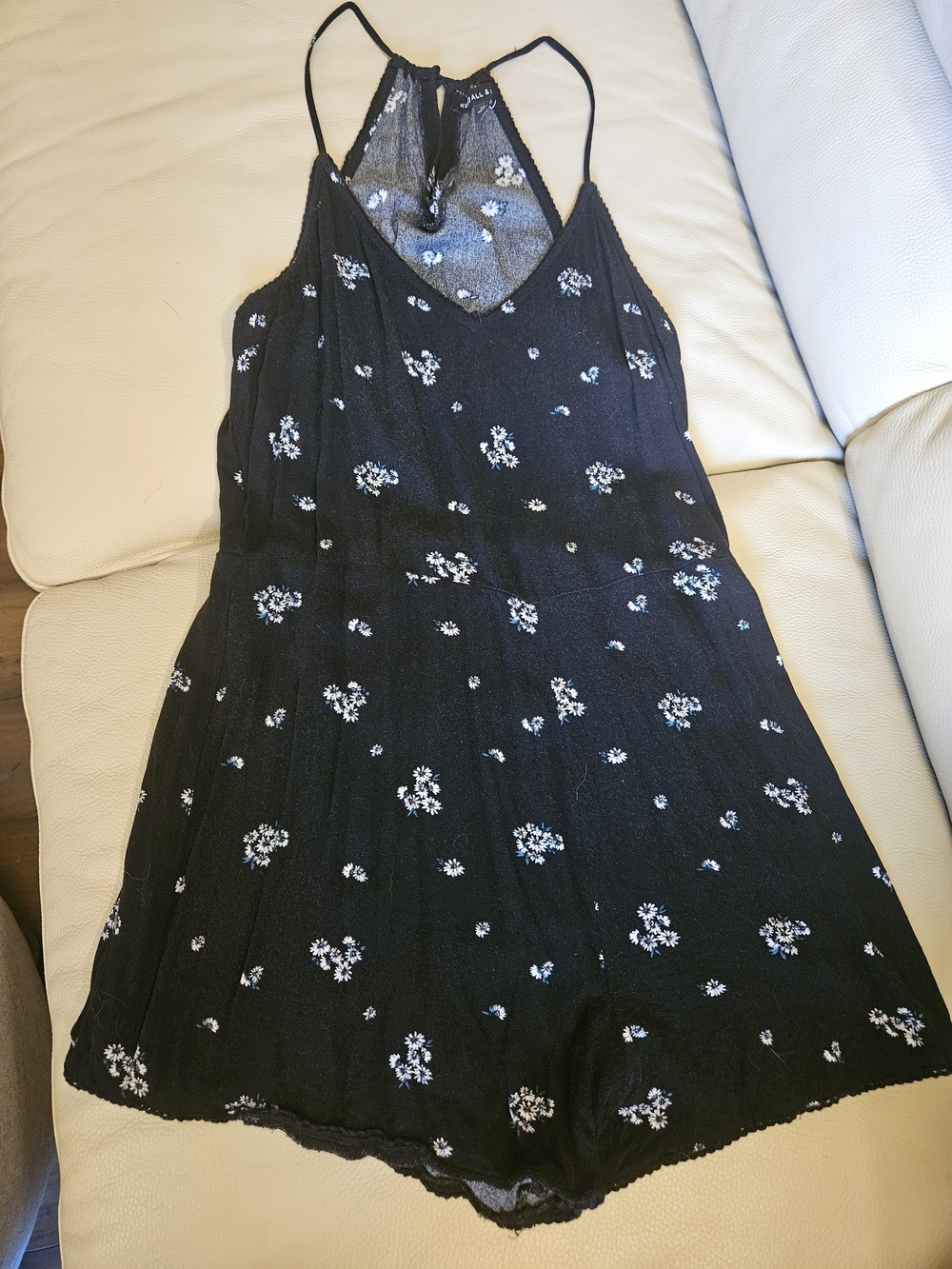 Kendall + Kylie Black Floral Romper